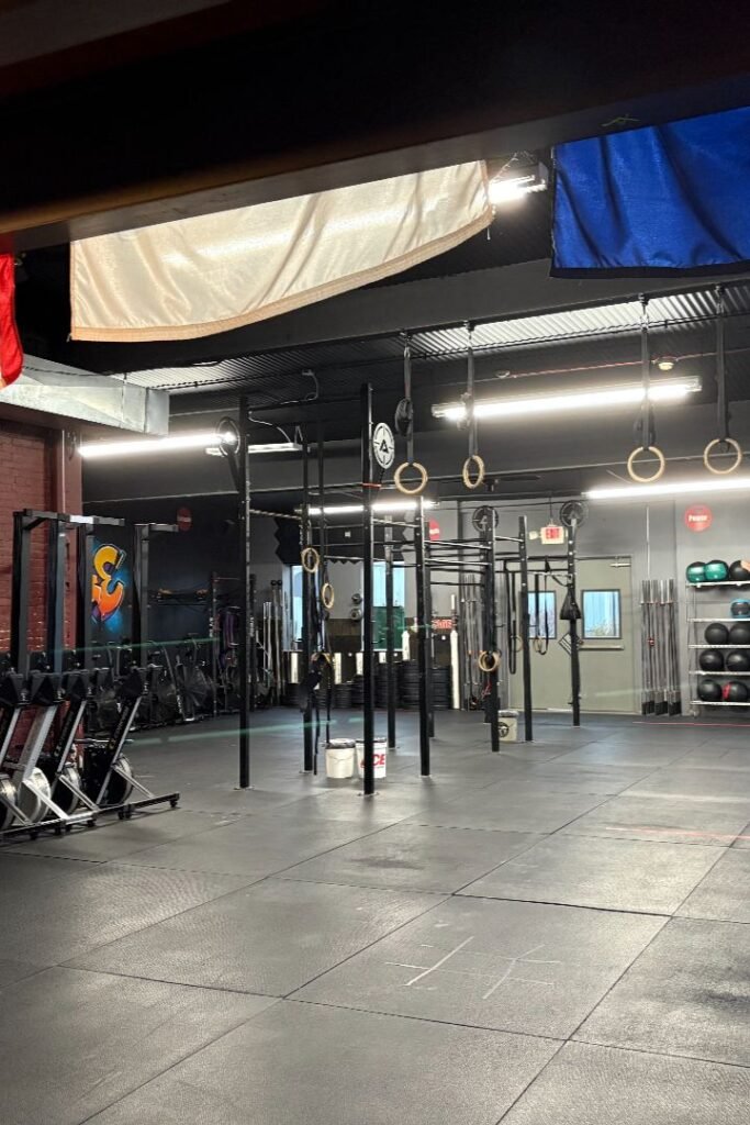 Gym space with rings